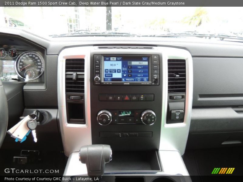 Deep Water Blue Pearl / Dark Slate Gray/Medium Graystone 2011 Dodge Ram 1500 Sport Crew Cab