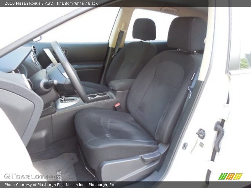 Phantom White / Black 2010 Nissan Rogue S AWD