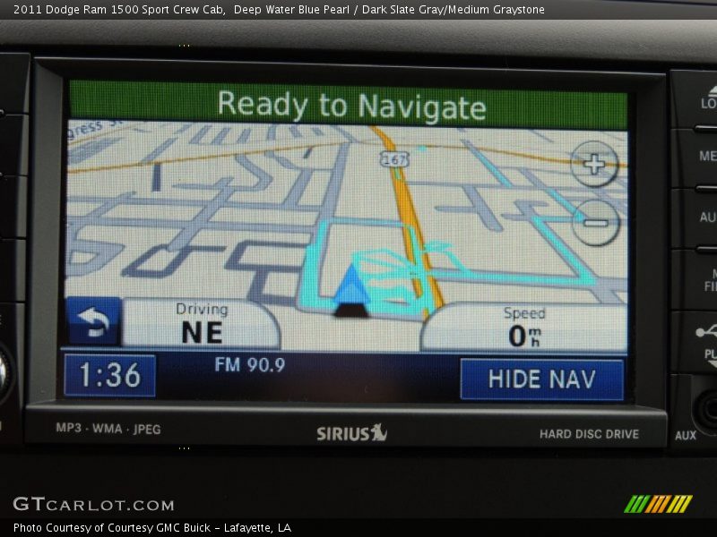 Deep Water Blue Pearl / Dark Slate Gray/Medium Graystone 2011 Dodge Ram 1500 Sport Crew Cab