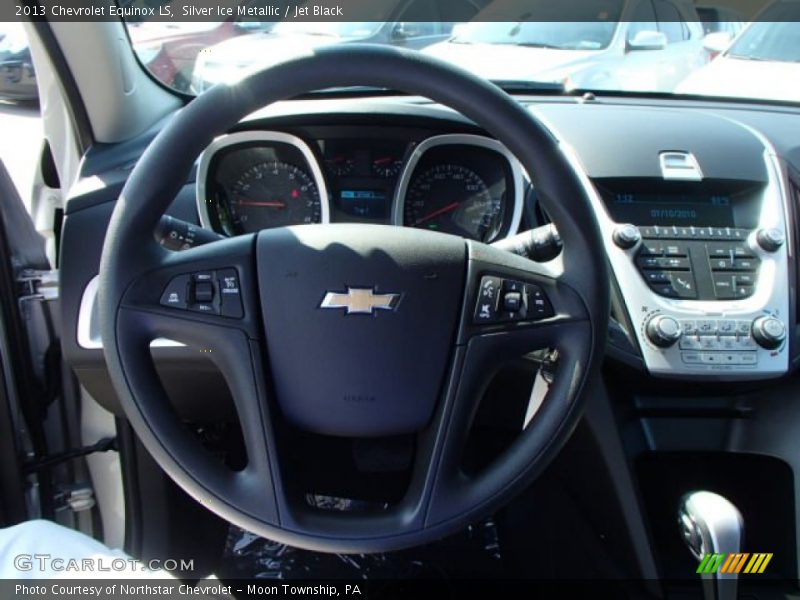 Silver Ice Metallic / Jet Black 2013 Chevrolet Equinox LS