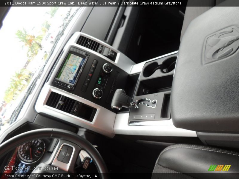 Deep Water Blue Pearl / Dark Slate Gray/Medium Graystone 2011 Dodge Ram 1500 Sport Crew Cab