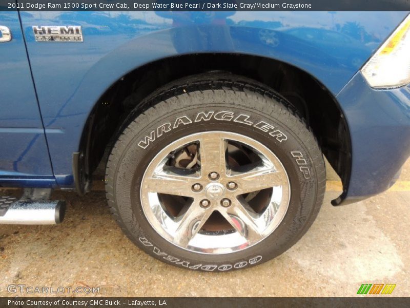 Deep Water Blue Pearl / Dark Slate Gray/Medium Graystone 2011 Dodge Ram 1500 Sport Crew Cab