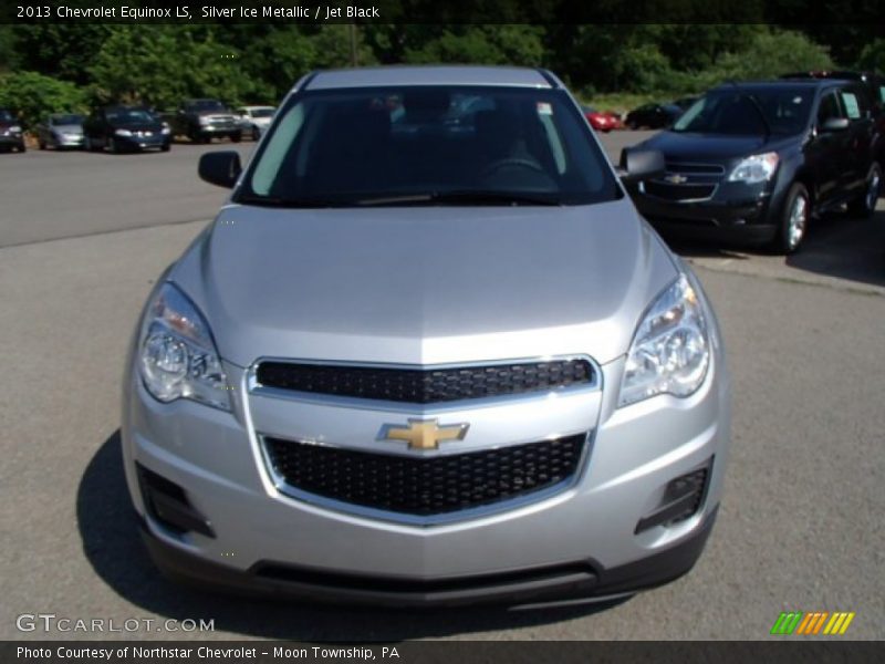 Silver Ice Metallic / Jet Black 2013 Chevrolet Equinox LS