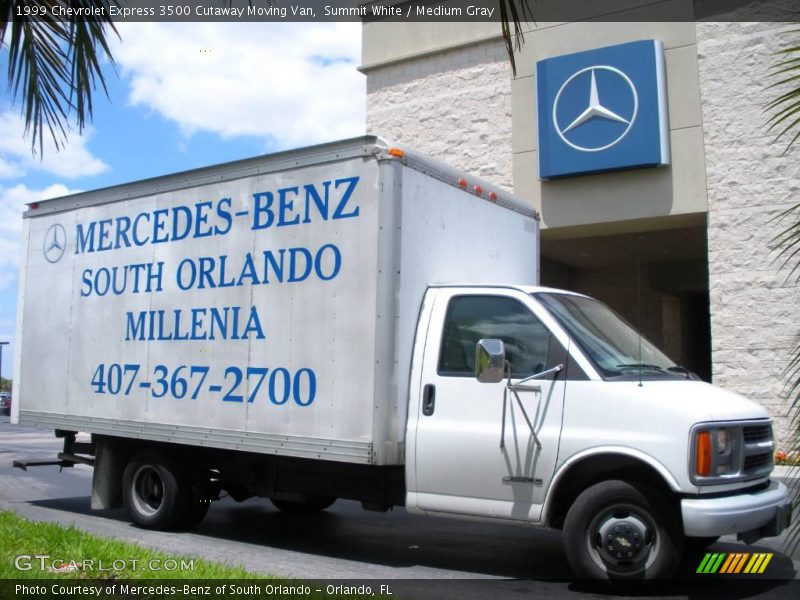 Summit White / Medium Gray 1999 Chevrolet Express 3500 Cutaway Moving Van