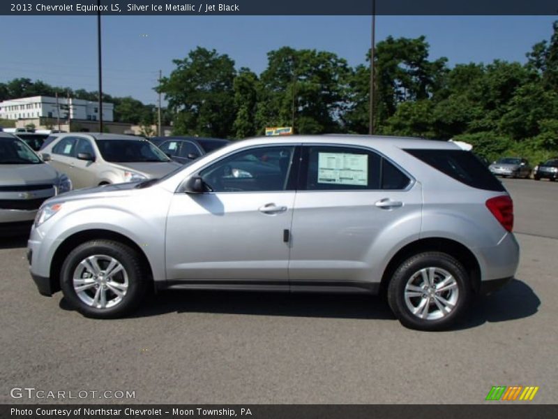 Silver Ice Metallic / Jet Black 2013 Chevrolet Equinox LS