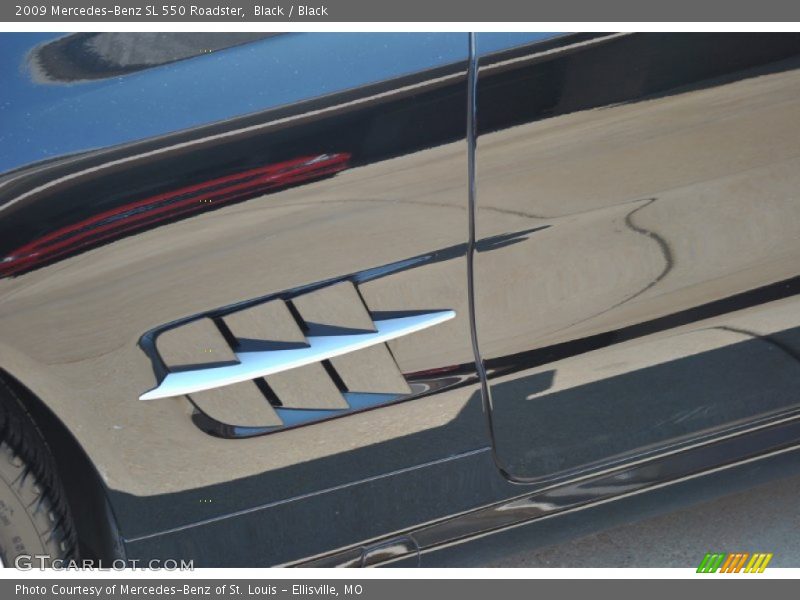 Black / Black 2009 Mercedes-Benz SL 550 Roadster
