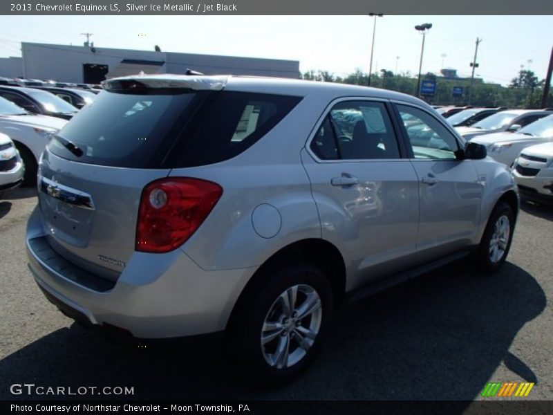 Silver Ice Metallic / Jet Black 2013 Chevrolet Equinox LS