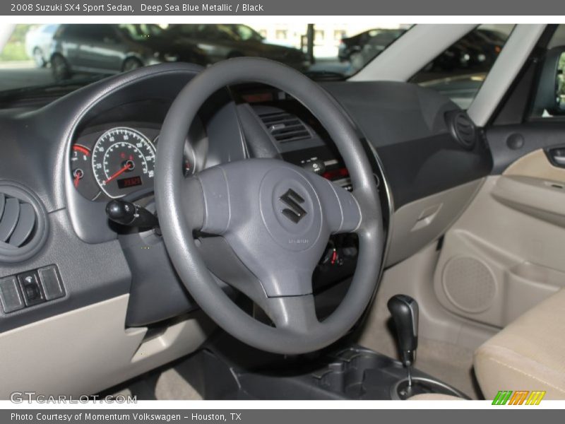 Deep Sea Blue Metallic / Black 2008 Suzuki SX4 Sport Sedan