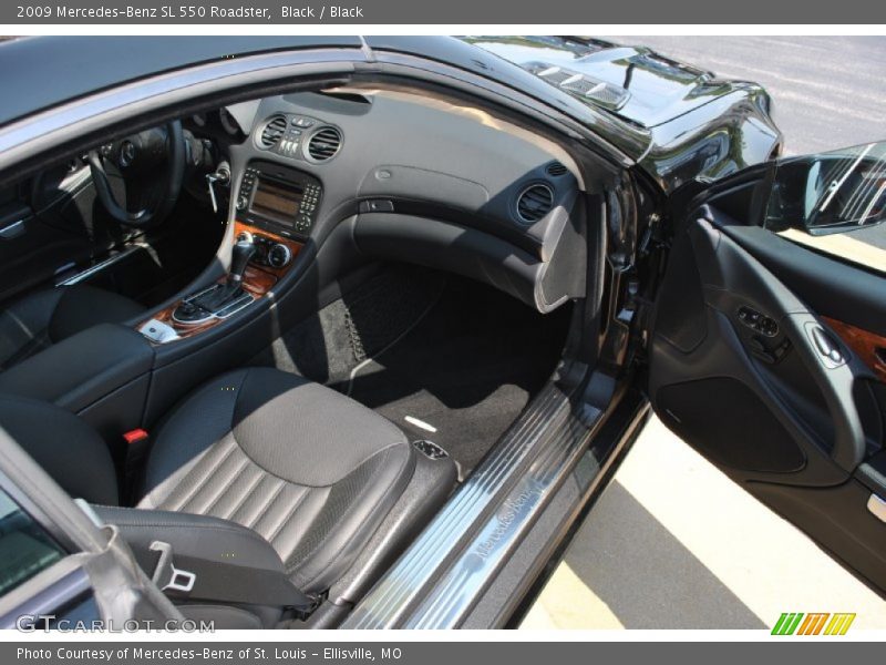 Black / Black 2009 Mercedes-Benz SL 550 Roadster