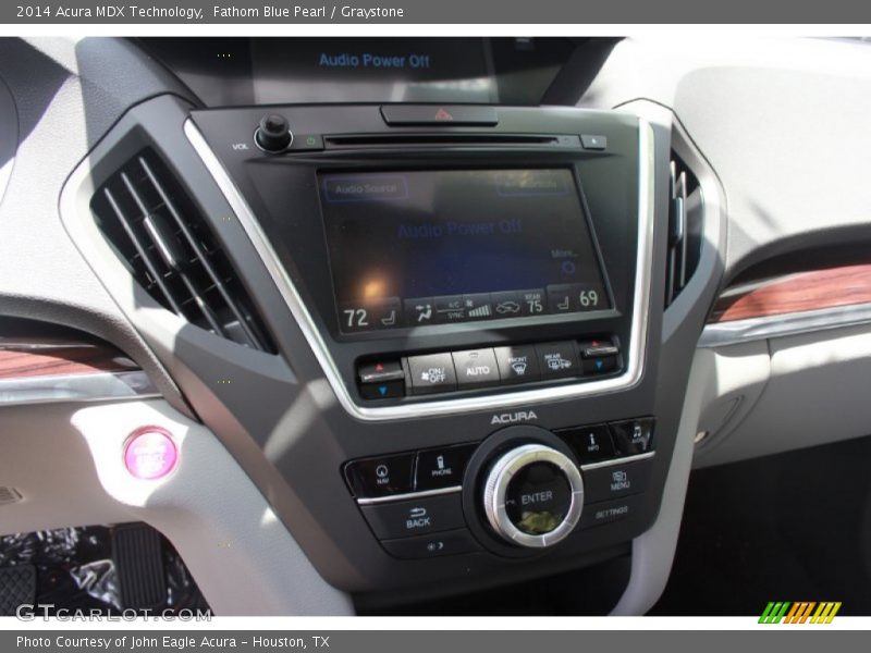 Fathom Blue Pearl / Graystone 2014 Acura MDX Technology