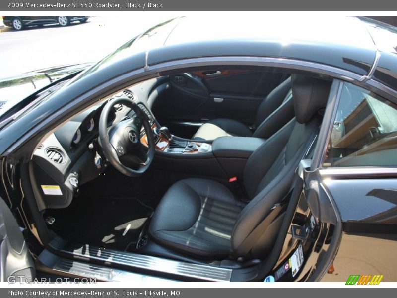 Black / Black 2009 Mercedes-Benz SL 550 Roadster