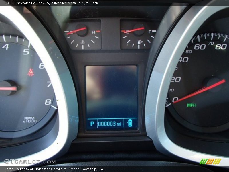 Silver Ice Metallic / Jet Black 2013 Chevrolet Equinox LS