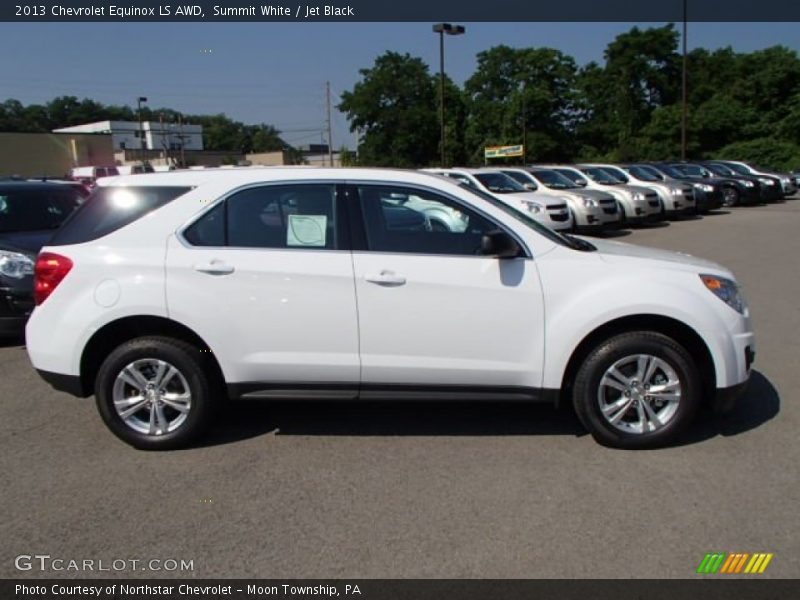 Summit White / Jet Black 2013 Chevrolet Equinox LS AWD