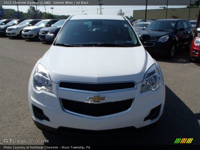 Summit White / Jet Black 2013 Chevrolet Equinox LS AWD