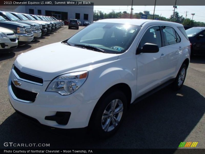 Summit White / Jet Black 2013 Chevrolet Equinox LS AWD