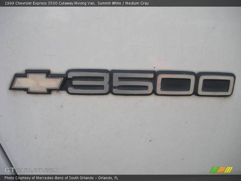 Summit White / Medium Gray 1999 Chevrolet Express 3500 Cutaway Moving Van