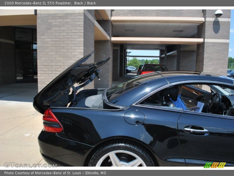 Black / Black 2009 Mercedes-Benz SL 550 Roadster