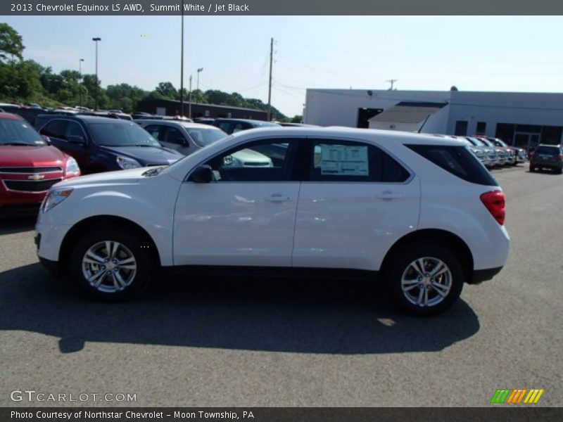 Summit White / Jet Black 2013 Chevrolet Equinox LS AWD
