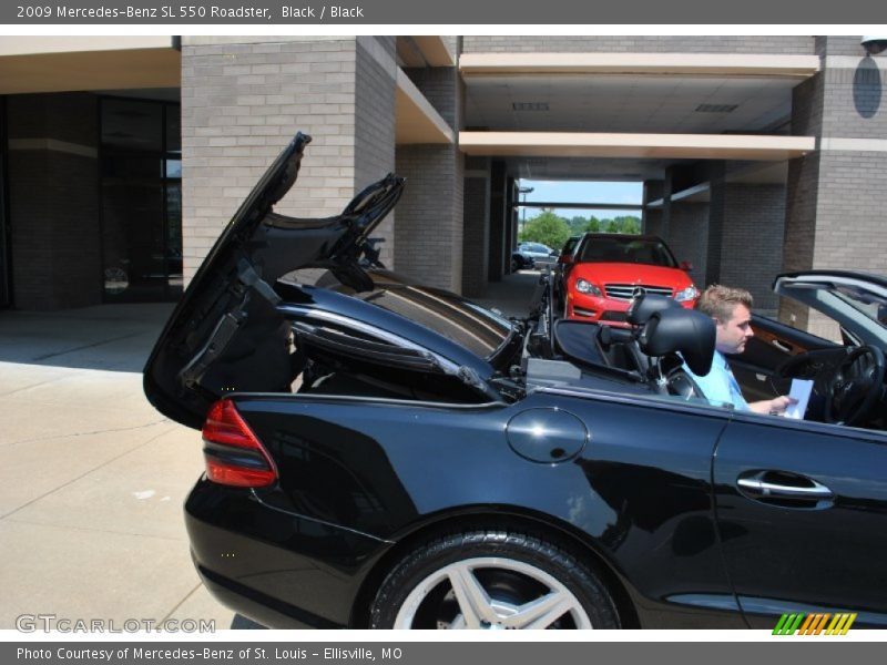 Black / Black 2009 Mercedes-Benz SL 550 Roadster