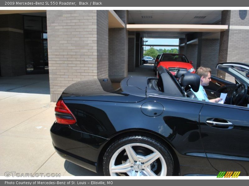 Black / Black 2009 Mercedes-Benz SL 550 Roadster