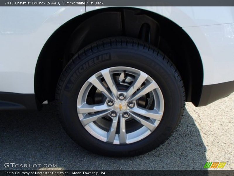 Summit White / Jet Black 2013 Chevrolet Equinox LS AWD