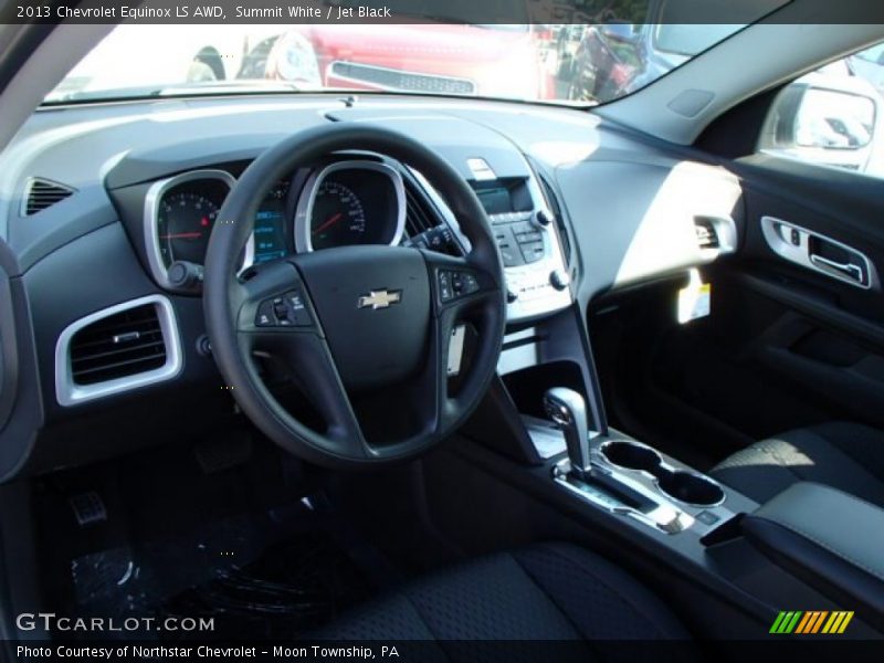 Summit White / Jet Black 2013 Chevrolet Equinox LS AWD