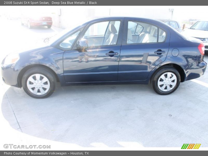 Deep Sea Blue Metallic / Black 2008 Suzuki SX4 Sport Sedan