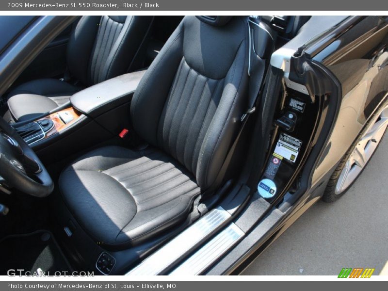 Black / Black 2009 Mercedes-Benz SL 550 Roadster