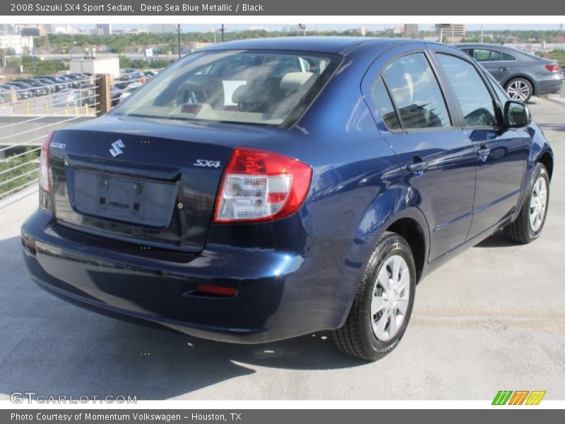 Deep Sea Blue Metallic / Black 2008 Suzuki SX4 Sport Sedan