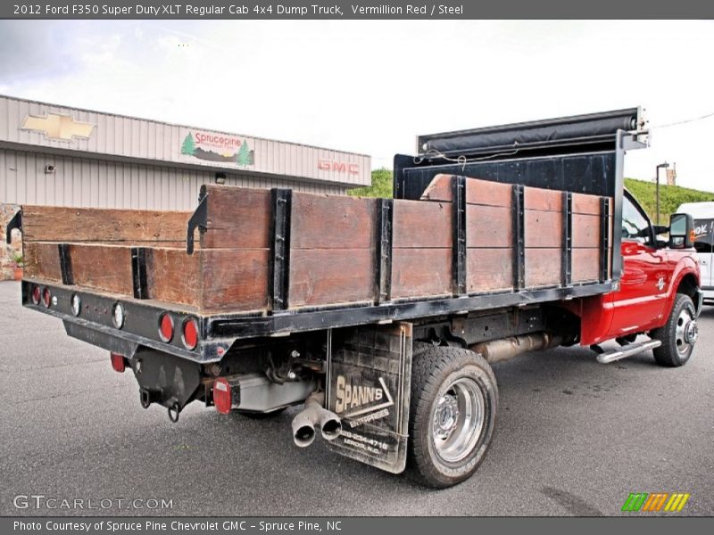 Vermillion Red / Steel 2012 Ford F350 Super Duty XLT Regular Cab 4x4 Dump Truck