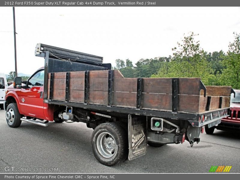 Vermillion Red / Steel 2012 Ford F350 Super Duty XLT Regular Cab 4x4 Dump Truck