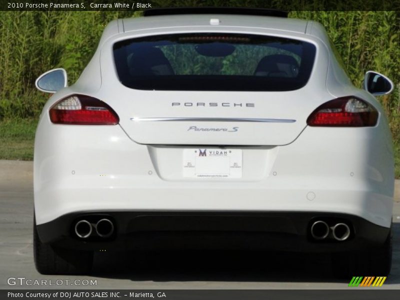 Carrara White / Black 2010 Porsche Panamera S