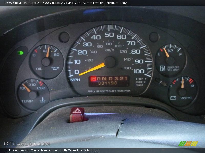 Summit White / Medium Gray 1999 Chevrolet Express 3500 Cutaway Moving Van