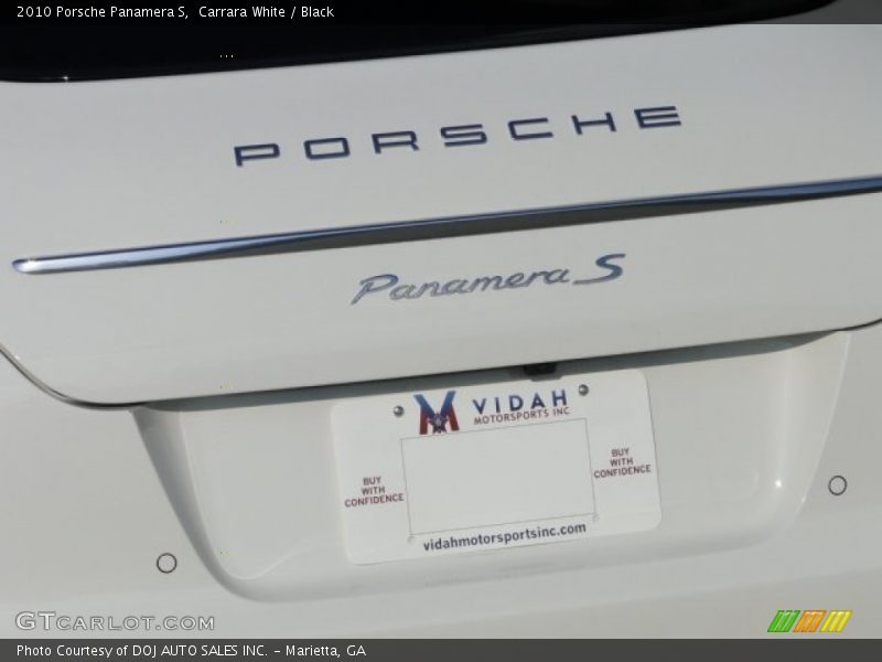 Carrara White / Black 2010 Porsche Panamera S