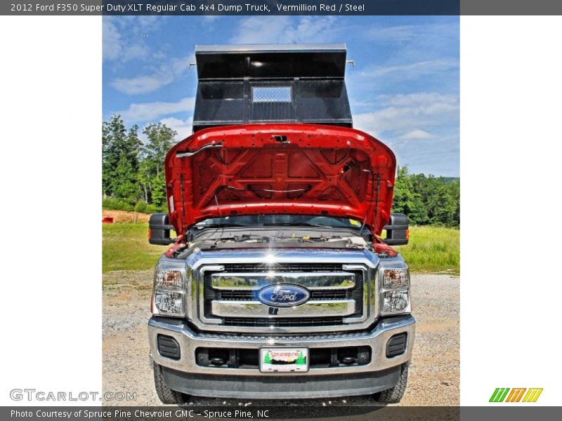 Vermillion Red / Steel 2012 Ford F350 Super Duty XLT Regular Cab 4x4 Dump Truck