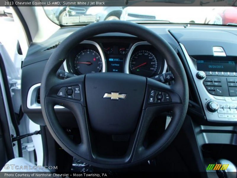 Summit White / Jet Black 2013 Chevrolet Equinox LS AWD