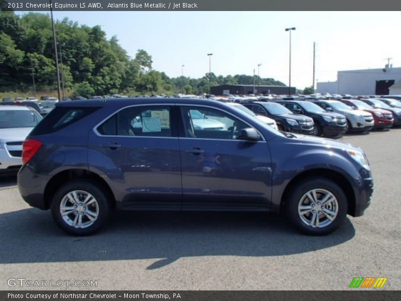 Atlantis Blue Metallic / Jet Black 2013 Chevrolet Equinox LS AWD