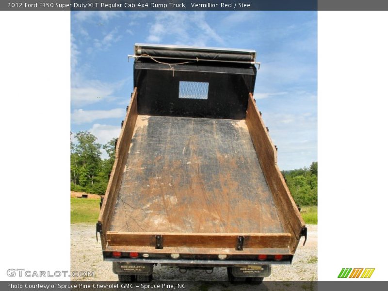 Vermillion Red / Steel 2012 Ford F350 Super Duty XLT Regular Cab 4x4 Dump Truck