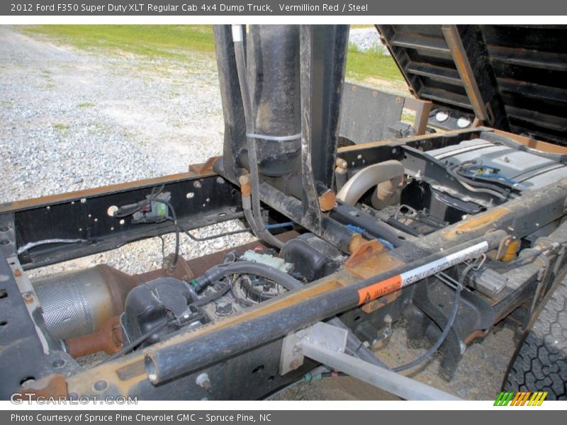 Vermillion Red / Steel 2012 Ford F350 Super Duty XLT Regular Cab 4x4 Dump Truck