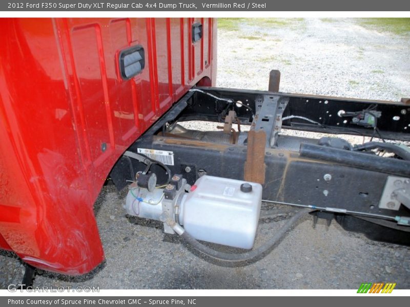 Vermillion Red / Steel 2012 Ford F350 Super Duty XLT Regular Cab 4x4 Dump Truck