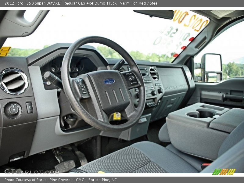 Dashboard of 2012 F350 Super Duty XLT Regular Cab 4x4 Dump Truck