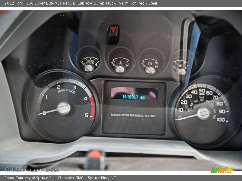  2012 F350 Super Duty XLT Regular Cab 4x4 Dump Truck XLT Regular Cab 4x4 Dump Truck Gauges