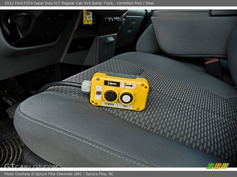 Vermillion Red / Steel 2012 Ford F350 Super Duty XLT Regular Cab 4x4 Dump Truck