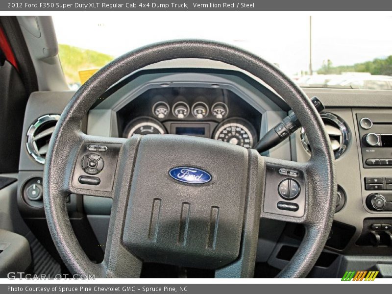  2012 F350 Super Duty XLT Regular Cab 4x4 Dump Truck Steering Wheel
