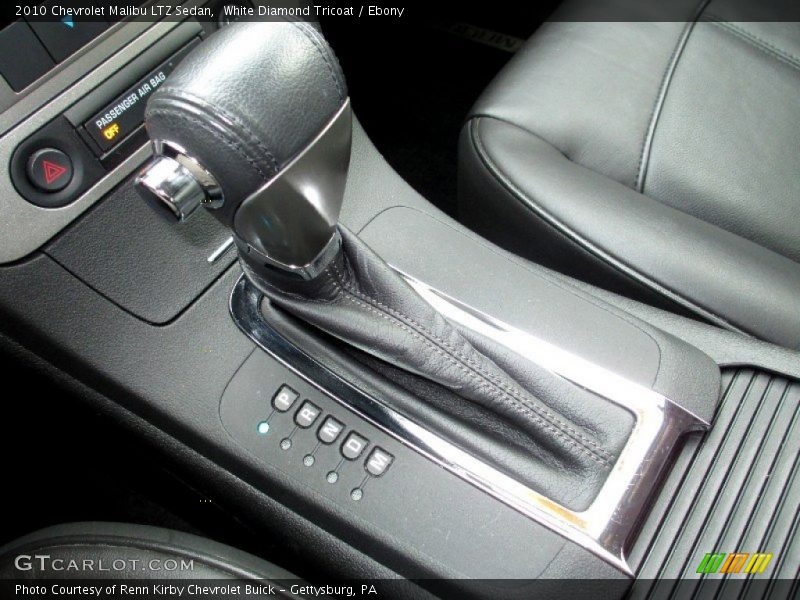 White Diamond Tricoat / Ebony 2010 Chevrolet Malibu LTZ Sedan