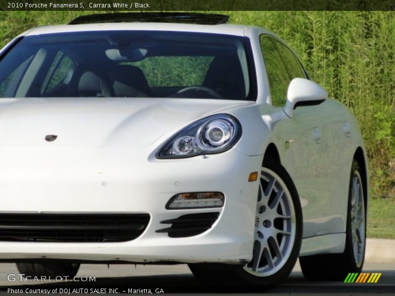 Carrara White / Black 2010 Porsche Panamera S