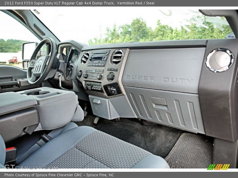 Dashboard of 2012 F350 Super Duty XLT Regular Cab 4x4 Dump Truck