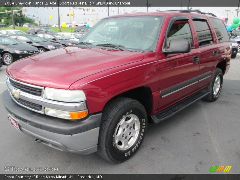 Sport Red Metallic / Gray/Dark Charcoal 2004 Chevrolet Tahoe LS 4x4