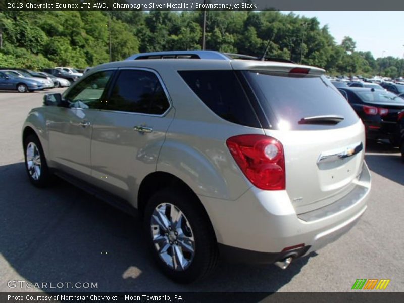 Champagne Silver Metallic / Brownstone/Jet Black 2013 Chevrolet Equinox LTZ AWD