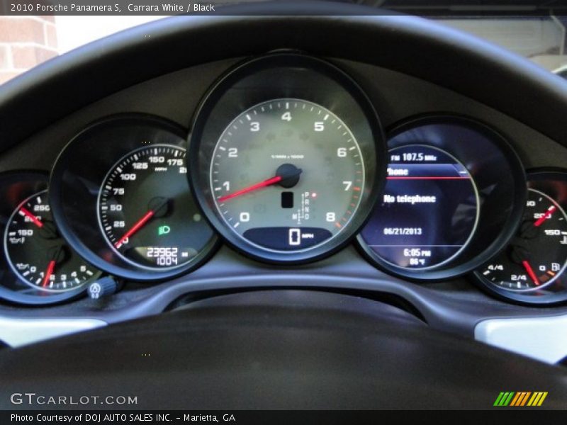 Carrara White / Black 2010 Porsche Panamera S